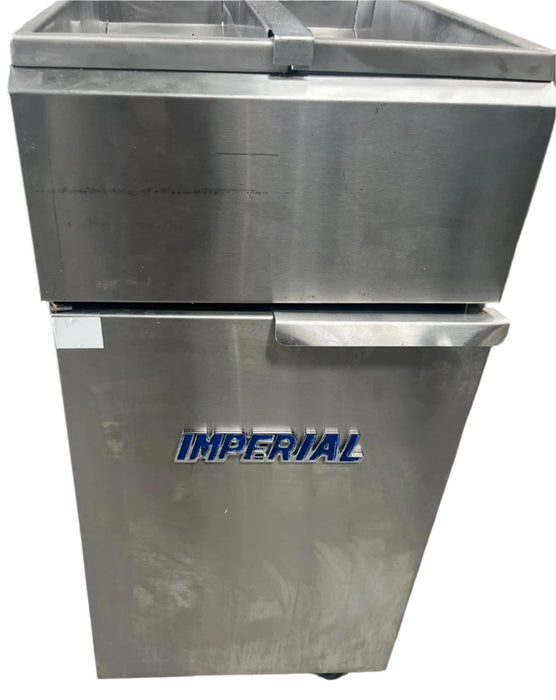 Imperial Twin Tank Twin Basket Free Standing Natural Gas Fryer-Refurbished Canmac Refurbished