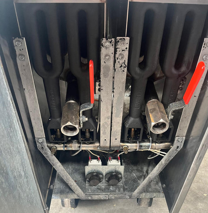 Imperial Twin Tank Twin Basket Free Standing Natural Gas Fryer-Refurbished Canmac Refurbished