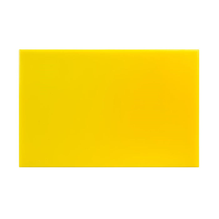 Hygiplas High Density Antibacterial Yellow Chopping Board 455x305x12mm Hygiplas