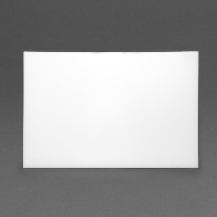 Hygiplas High Density Antibacterial White Chopping Board 455x305x12mm Hygiplas