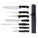 Contains Cooks Knife, Palette Knife, Fillet Knife, Boning Knife, Paring Knife, Steel, Peeler & Wallet