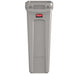 Rubbermaid Slim Jim Container with Venting Channels Grey 60Ltr Slim Jim