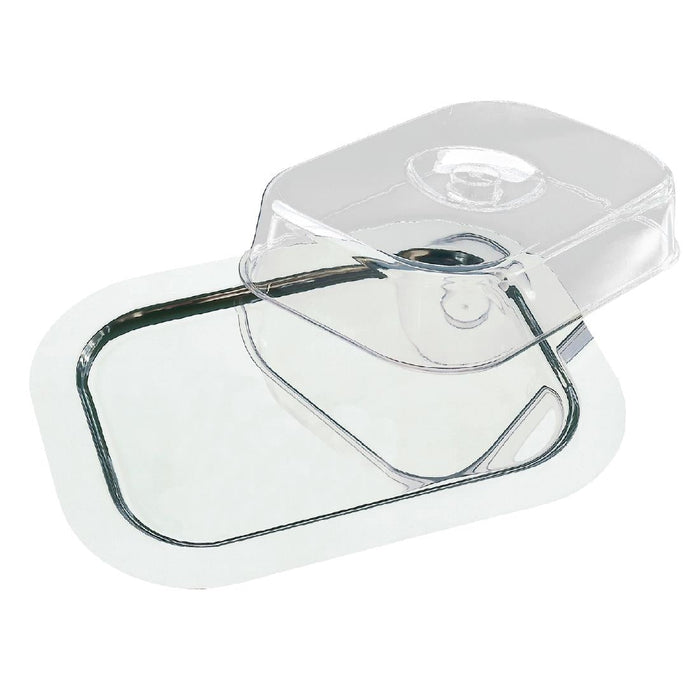 Stainless Steel Rectangular Tray with Cover APS