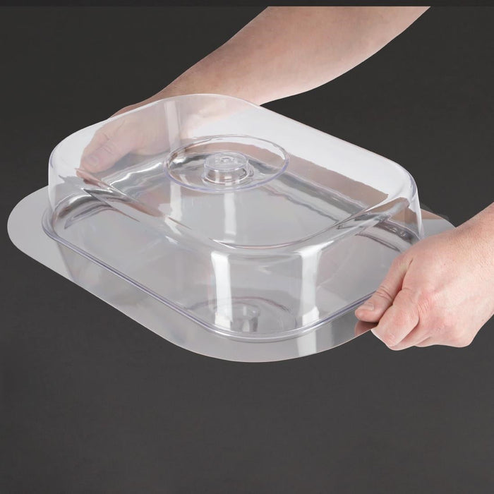 Stainless Steel Rectangular Tray with Cover APS