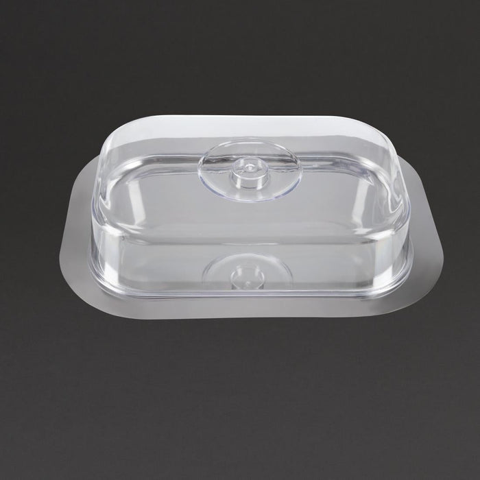 Stainless Steel Rectangular Tray with Cover APS