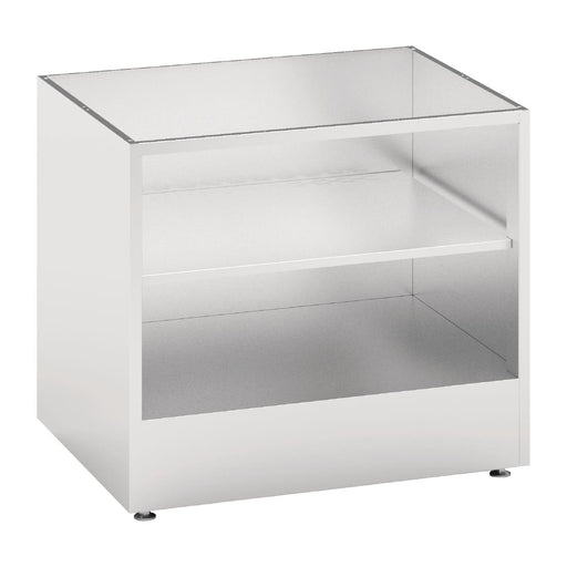 Width: 750mm. Shelf Size: 700x530mm. Open top