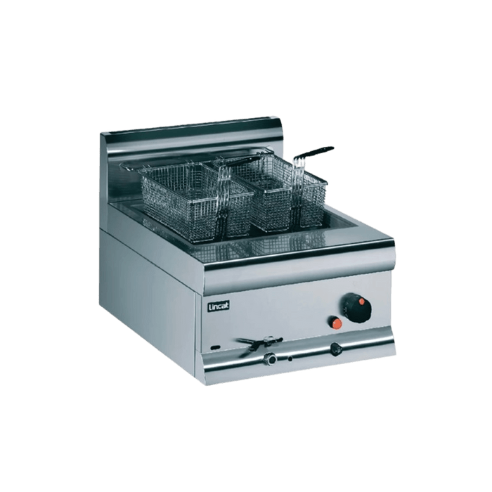 LINCAT Single Tank Twin Basket Countertop Gas Shallow Fryer DF4