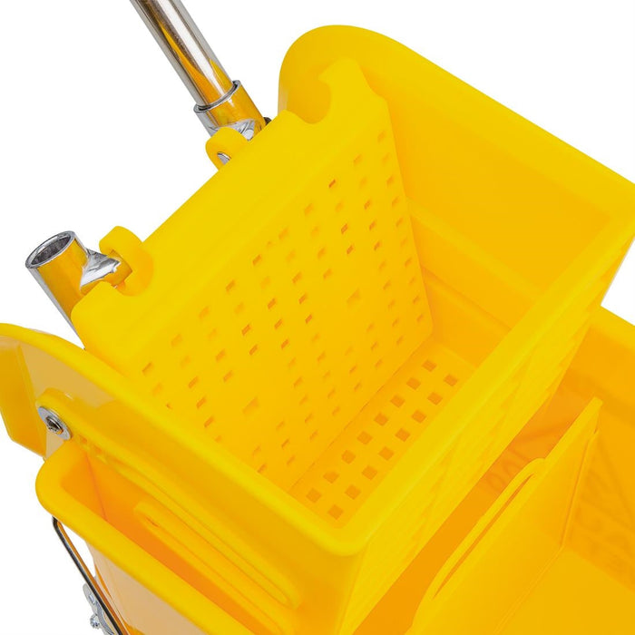 Jantex Kentucky Mop Bucket and Wringer 15Ltr Yellow Jantex
