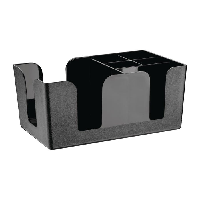 Olympia Kristallon Plastic Bar Caddy Black Olympia