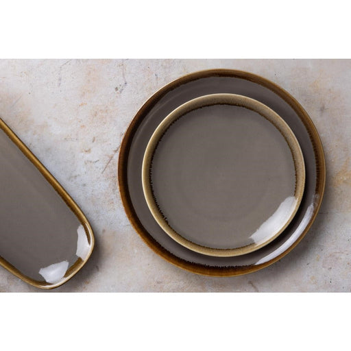 Olympia Kiln Round Coupe Plate Smoke 230mm (6 Pack) Olympia