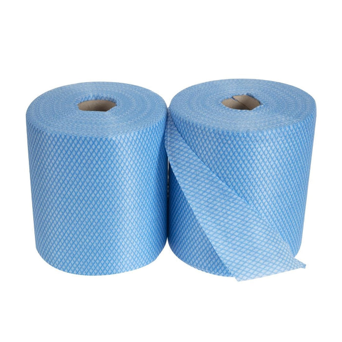 EcoTech Envirolite Super Antibacterial Cleaning Cloths Blue (Roll of 2 x 500) EcoTech