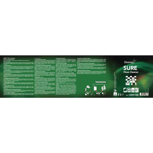 SURE Floor Cleaner Concentrate 5Ltr Diversey