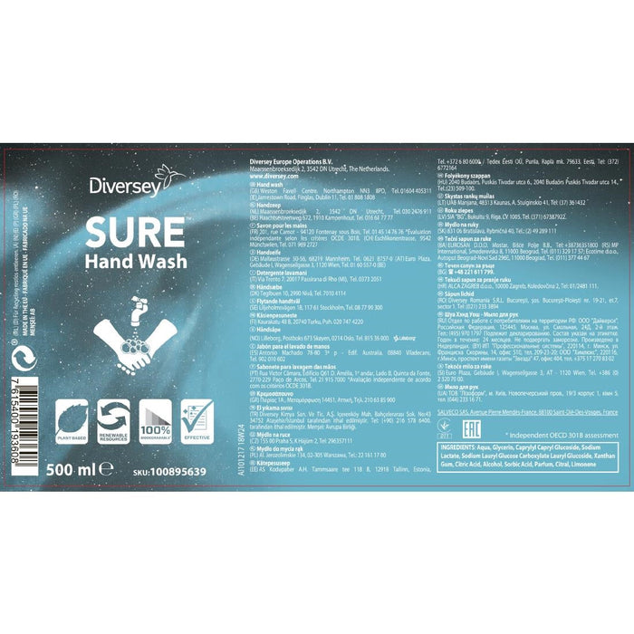 SURE Perfumed Liquid Hand Wash 500ml Diversey