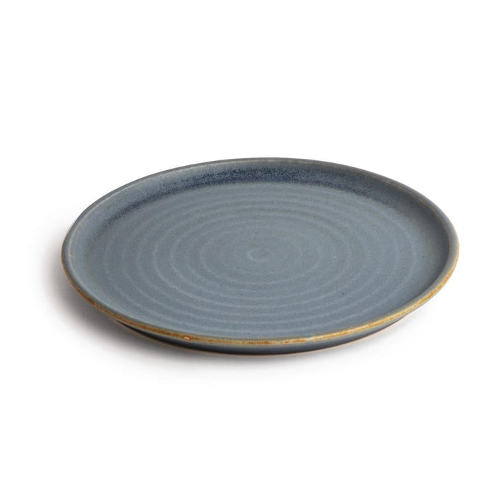 Olympia Canvas Small Rim Round Plates Blue Granite 265mm (6 Pack) Olympia