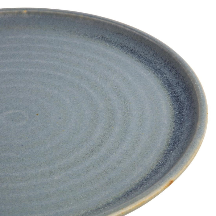 Olympia Canvas Small Rim Round Plates Blue Granite 265mm (6 Pack) Olympia