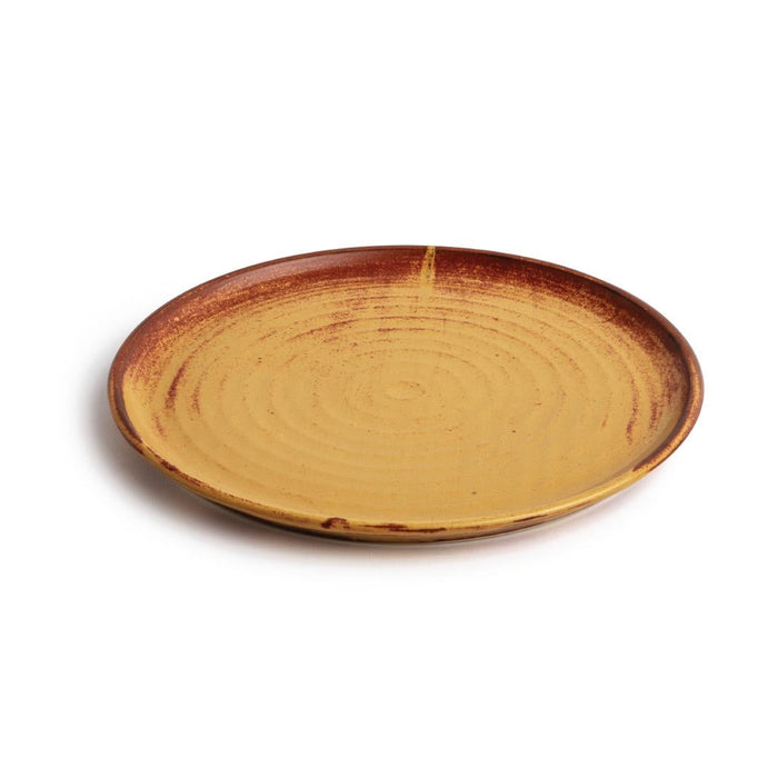Olympia Canvas Small Rim Round Plates Sienna Rust 265mm (6 Pack) Olympia