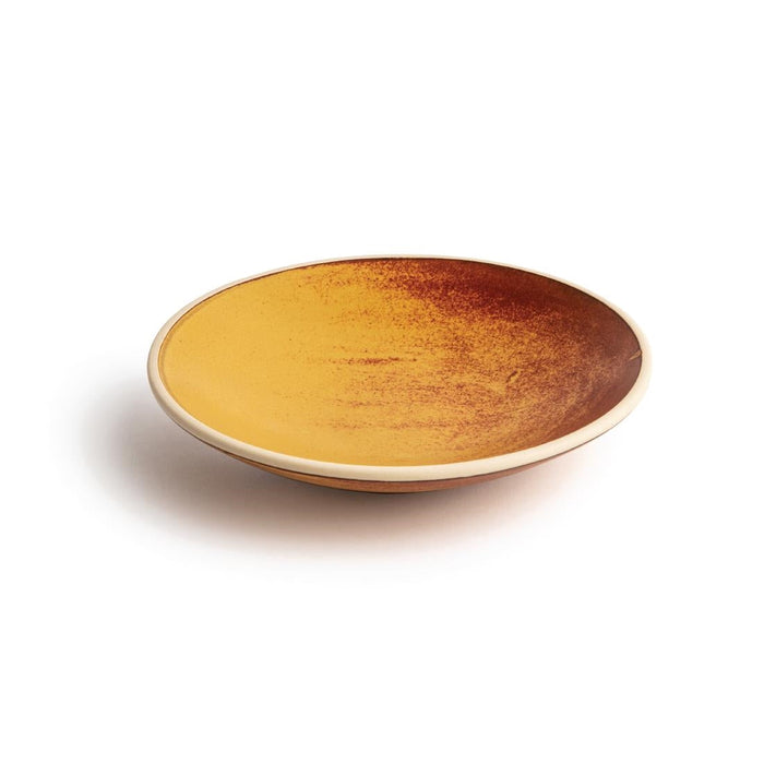 Olympia Canvas Shallow Tapered Bowls Sienna Rust 200mm (6 Pack) Olympia