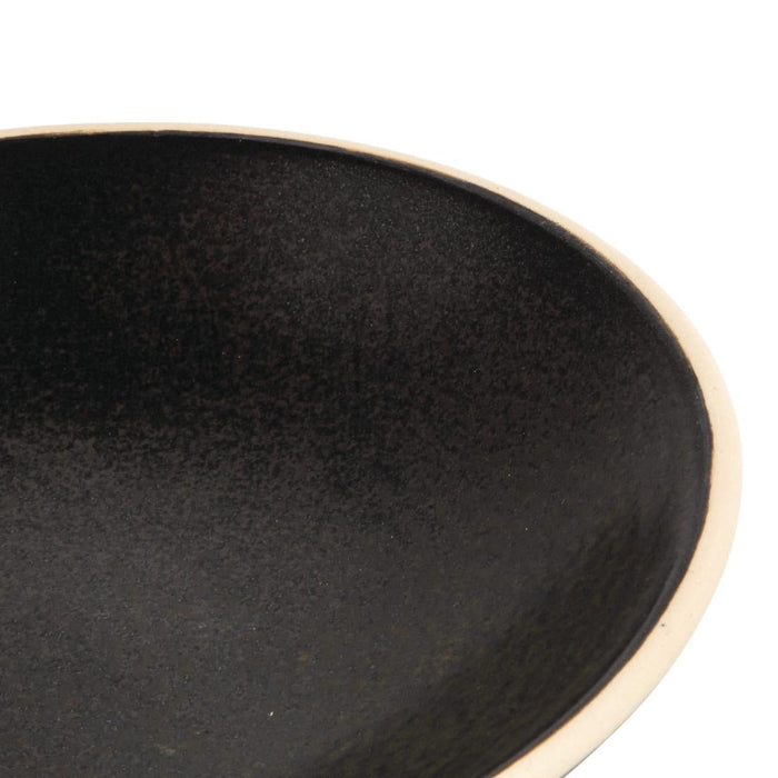 Olympia Canvas Shallow Tapered Bowls Delhi Black 200mm (6 Pack) Olympia