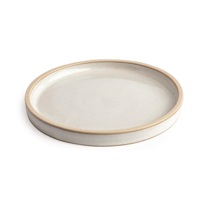 Olympia Canvas Flat Round Plates Murano White 180mm (6 Pack) Olympia