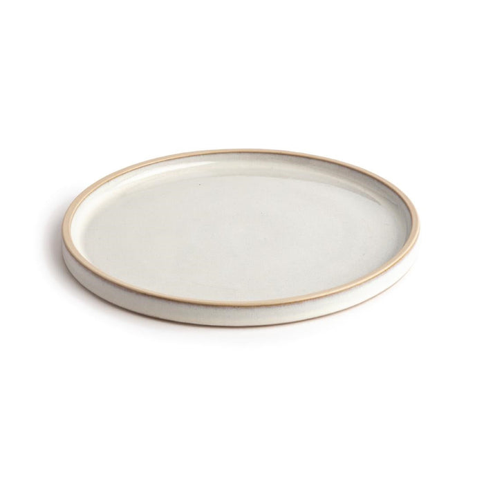 Olympia Canvas Flat Round Plates Murano White 250mm (6 Pack) Olympia