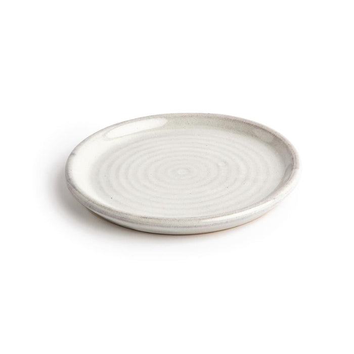 Olympia Canvas Small Rim Round Plates Murano White 180mm (6 Pack) Olympia