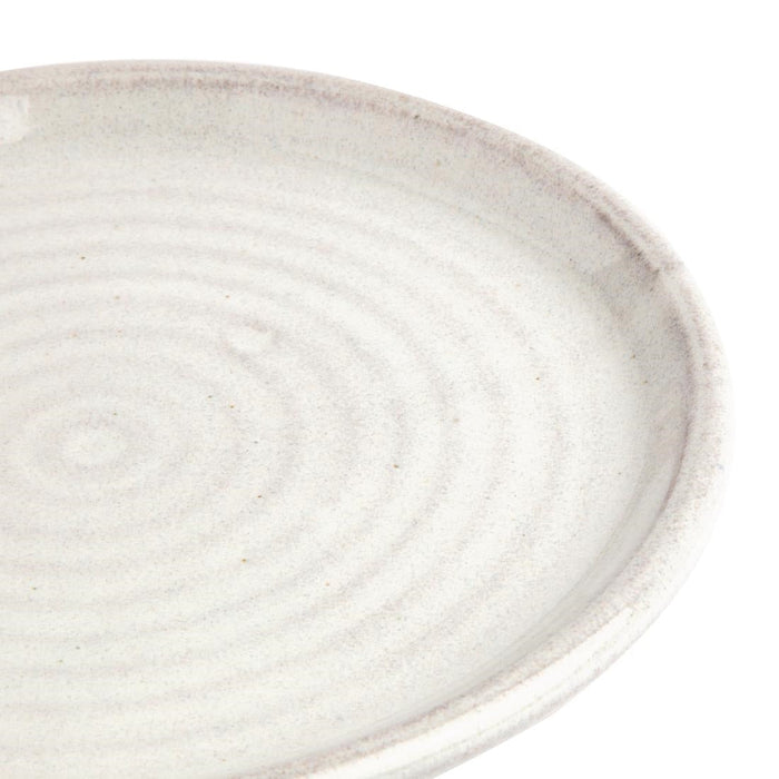 Olympia Canvas Small Rim Round Plates Murano White 180mm (6 Pack) Olympia