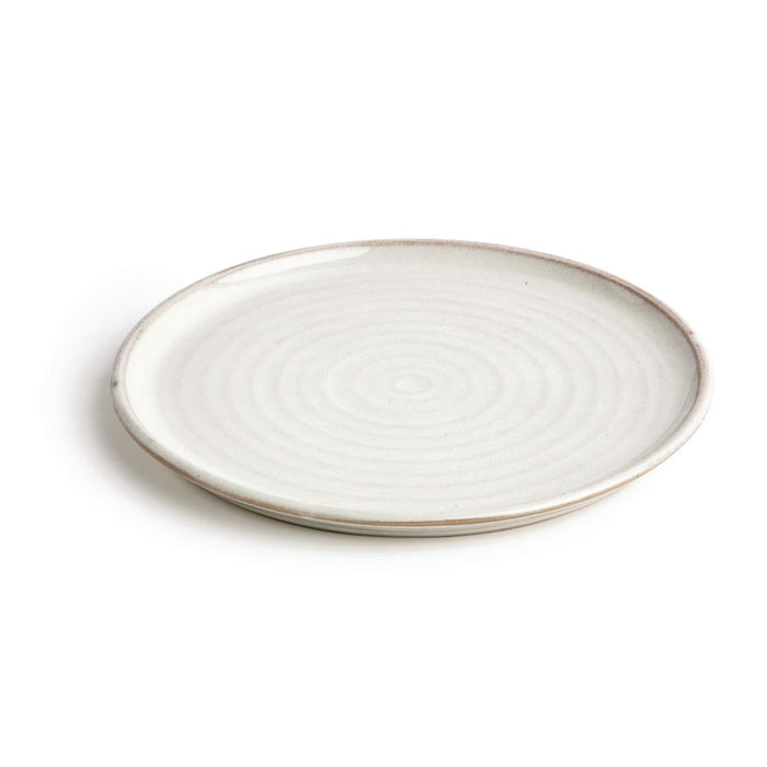 Olympia Canvas Small Rim Round Plates Murano White 265mm (6 Pack) Olympia