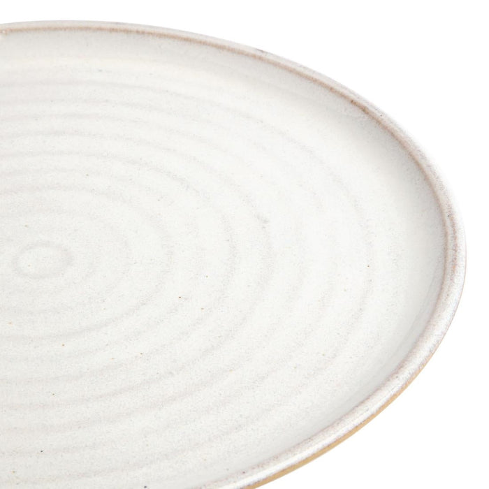 Olympia Canvas Small Rim Round Plates Murano White 265mm (6 Pack) Olympia