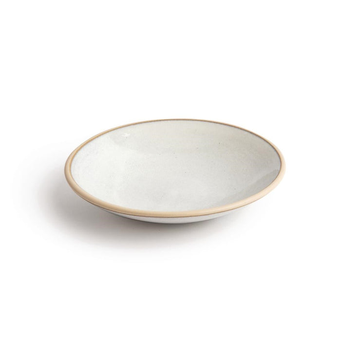 Olympia Canvas Shallow Tapered Bowls Murano White 200mm (6 Pack) Olympia