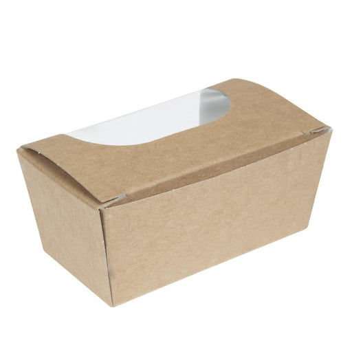 Colpac Compostable Kraft Cake Boxes with Window Small (500 Pack) Colpac