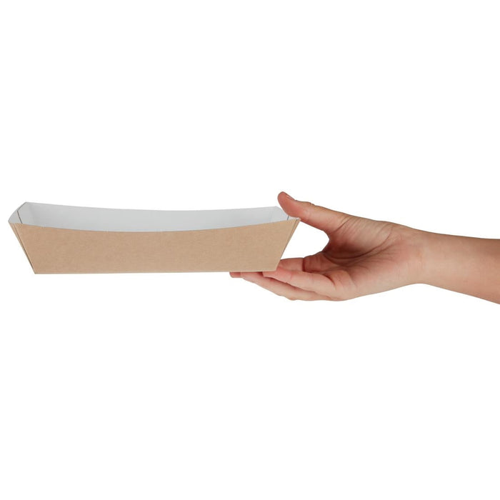 Colpac Compostable Kraft Food Trays Large 220mm (250 Pack) Colpac