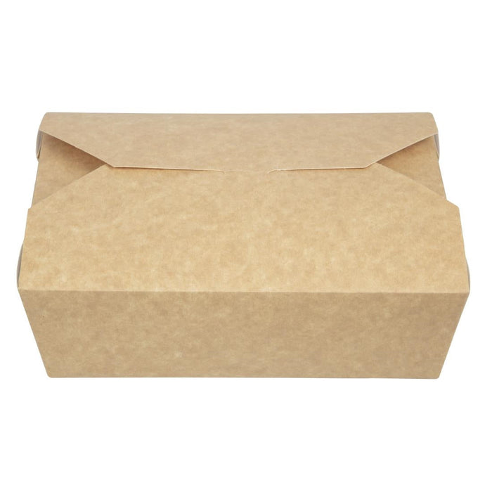 Colpac Recyclable Kraft Microwaveable Food Boxes 1950ml / 68oz (200 Pack) Colpac