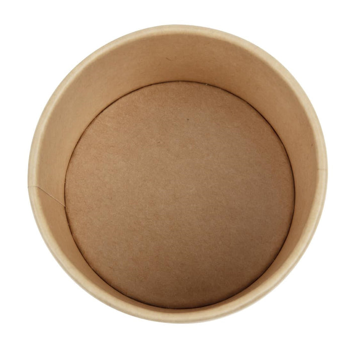 Colpac Recyclable Kraft Microwavable Soup Cups 225ml (500 Pack) Colpac