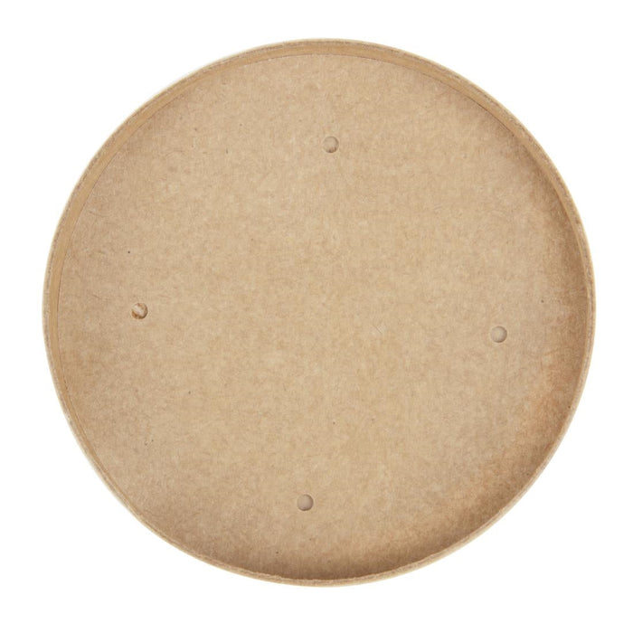 Colpac Recyclable Kraft Microwavable Soup Cup Lids 8oz and 12oz (500 Pack) Colpac