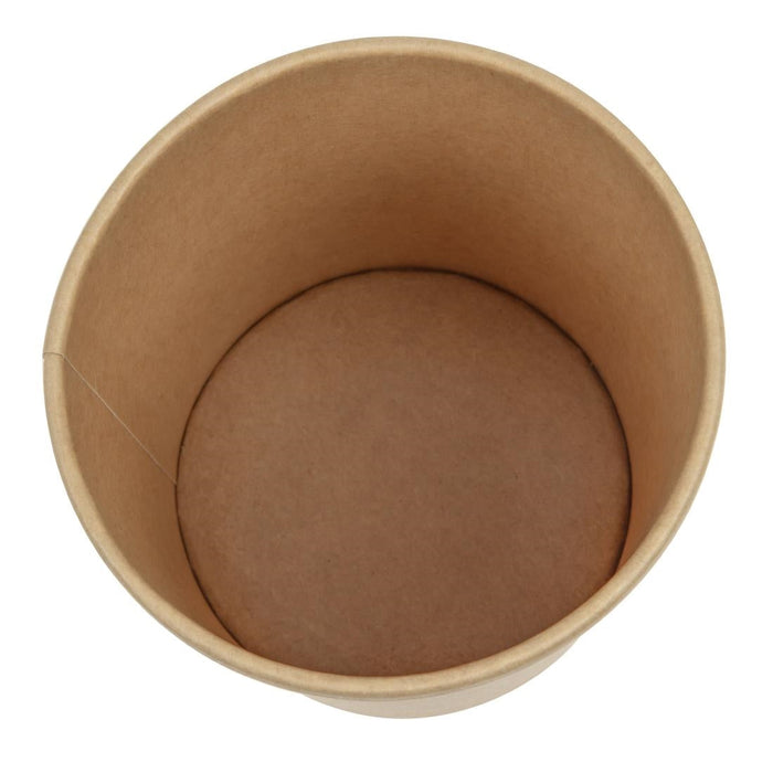 Colpac Recyclable Kraft Microwavable Soup Cups 450ml / 16oz (500 Pack) Colpac