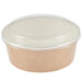 Colpac Recyclable Kraft Salad Pots With Lid Large 1300ml (150 Pack) Colpac