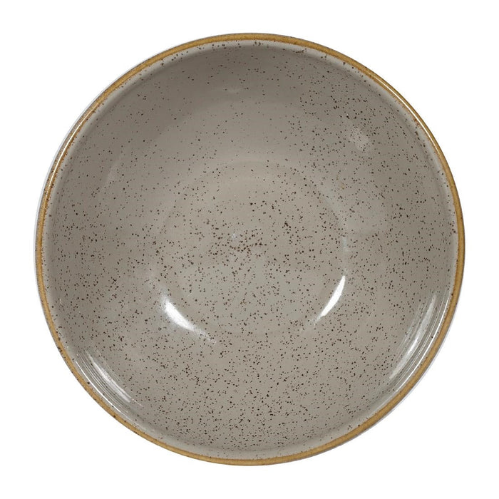 Churchill Stonecast Shallow Bowls Grey 9oz 130mm (12 Pack) Churchill
