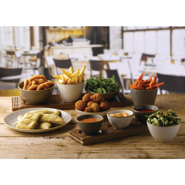 Churchill Stonecast Dip Pots Barley White 4oz 85mm (24 Pack) Churchill