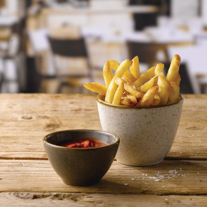 Churchill Stonecast Dip Pots Grey 4oz 85mm (24 Pack) Churchill