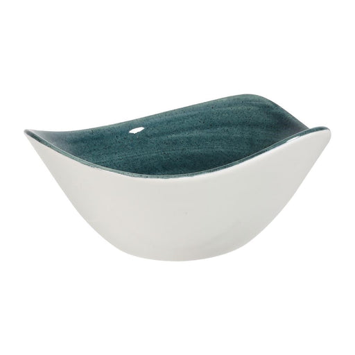 Churchill Stonecast Patina Triangular Bowls Rustic Teal 153mm (12 Pack) Churchill