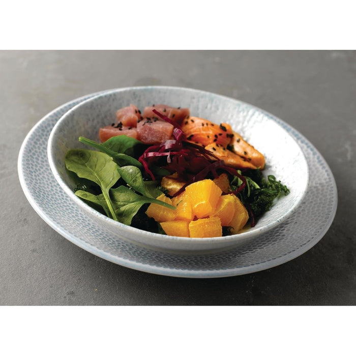 Churchill Isla Deep Coupe Plates Ocean Blue 255mm (12 Pack) Churchill