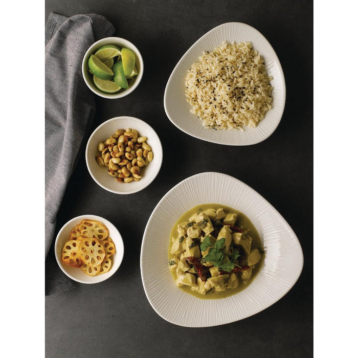 Churchill Bamboo Triangle Shallow Bowls 210mm (12 Pack) Churchill