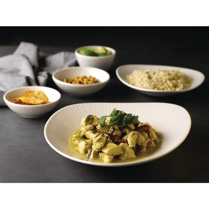 Churchill Bamboo Triangle Shallow Bowls 210mm (12 Pack) Churchill