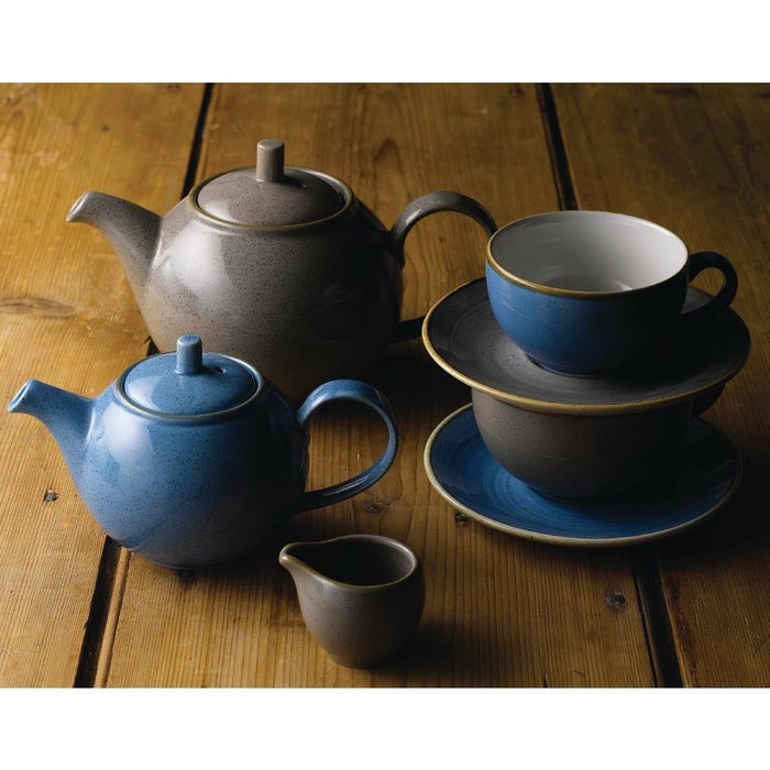 Churchill Stonecast Grey White Jugs 2oz 50mm (12 Pack) Churchill