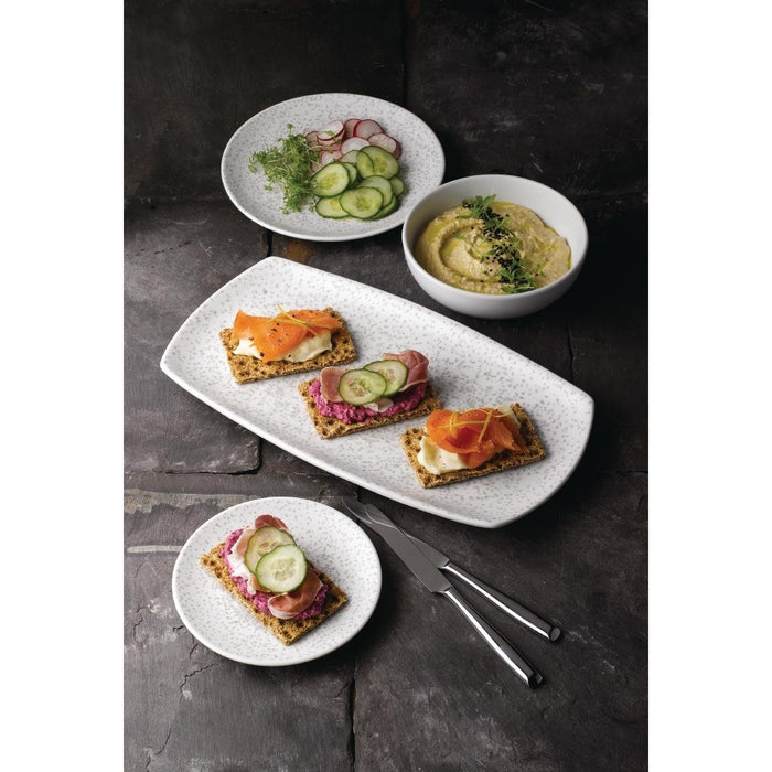 Churchill Menu Shades Caldera Coupe Plates Chalk White 270mm (6 Pack) Churchill