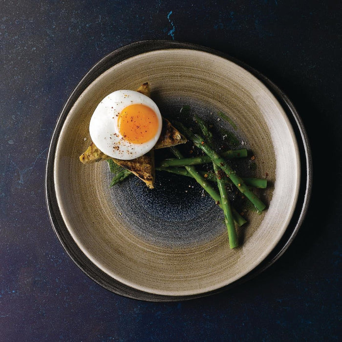 Churchill Stonecast Aqueous Coupe Plates Bayou Taupe 260mm (12 Pack) Churchill