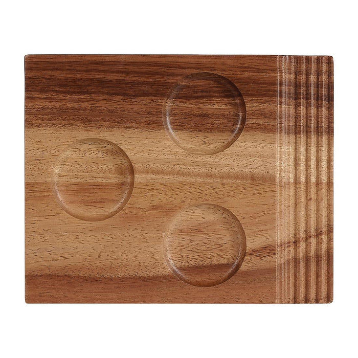 Churchill Alchemy Wood Single Handled Boards 177 x 142mm (4 Pack) Churchill