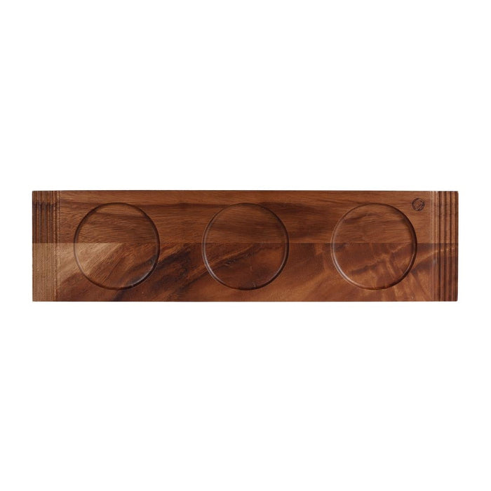 Churchill Alchemy Wood Large Double Handled Boards 495x130mm (4 Pack) Churchill