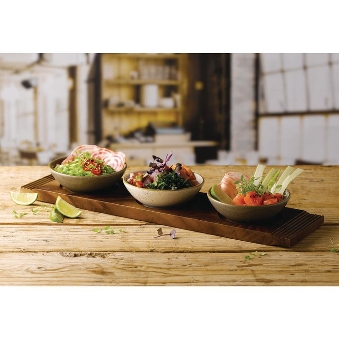 Churchill Alchemy Wood Small Serving Boards 300 x 90mm (4 Pack) Churchill