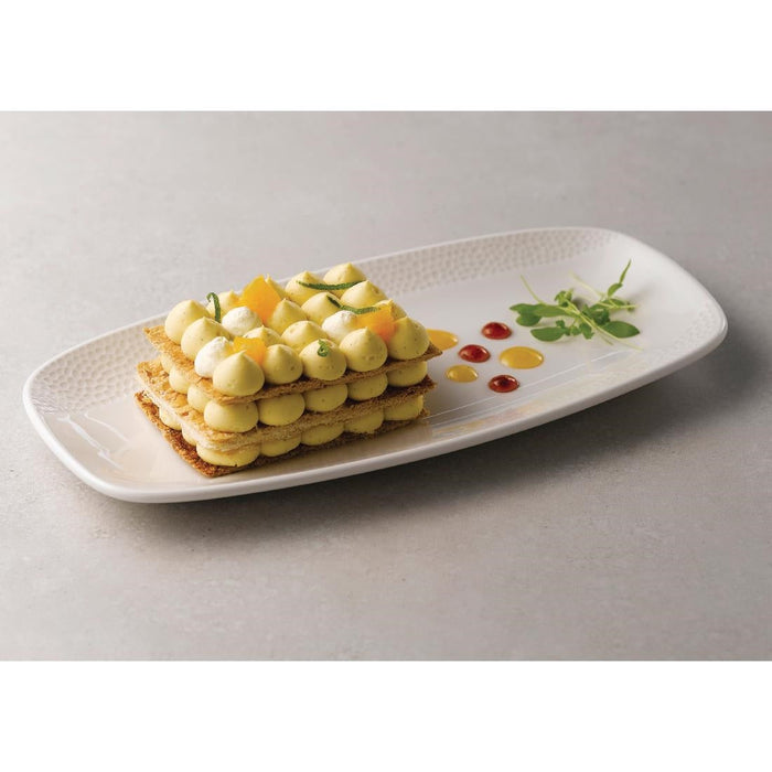 Churchill Isla Oblong Plates White 150 x 295mm (12 Pack) Churchill